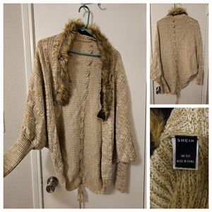 Shein Fur Sweater one size